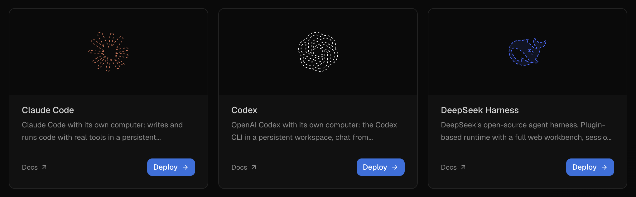 The Codex template in the templates grid